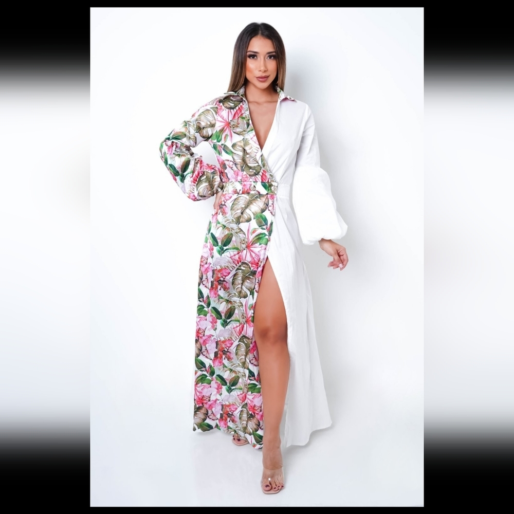 Tropical Shirt Dress from Boutique